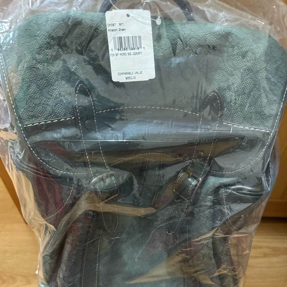 🥰 Coach Hitch Backpack In Micro Signature Jacquard - Picture 6 of 12